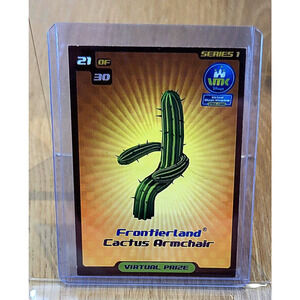 Virtual Magic Kingdom VMK Disney Frontierland Cactus Armchair